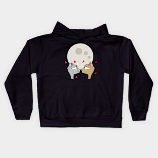 Love by Meow Light Kids Hoodie